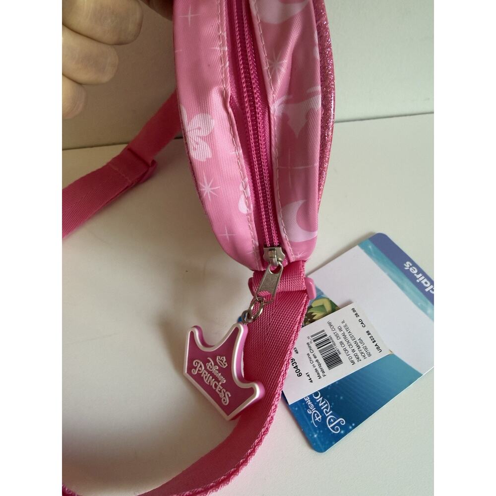 Claire's Disney Princess Round Crossbody Pink Purse with Adjustable Strap - Picture 5 of 5